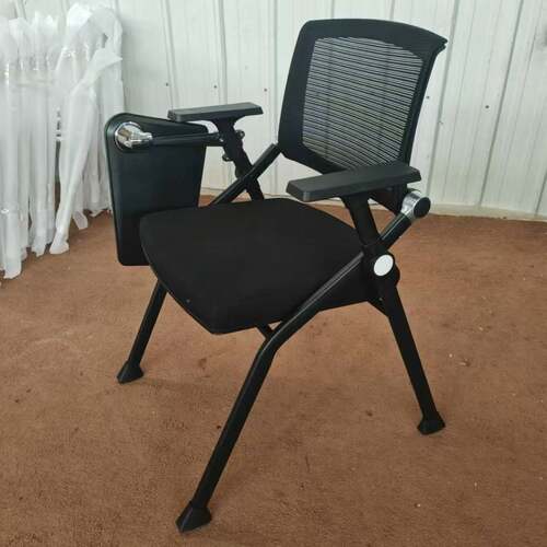 折叠培训椅桌板校培训椅会议椅带写培字板新闻椅学会议室带折叠椅