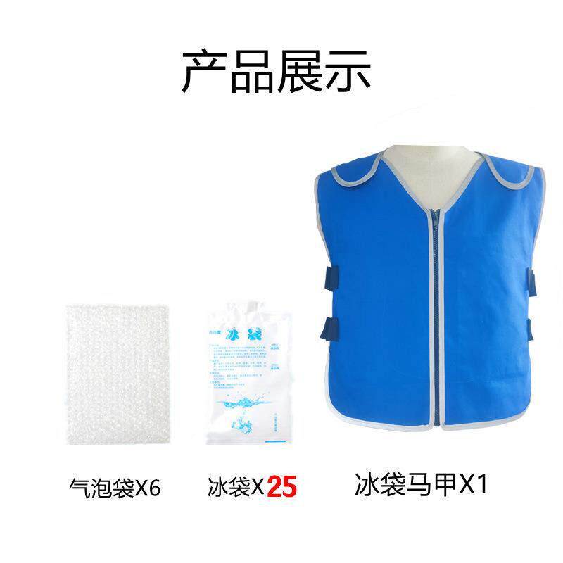 袋降温季马甲夏天制温冷背心67防暑冰镇神冰器冰块夏高户外工作厨