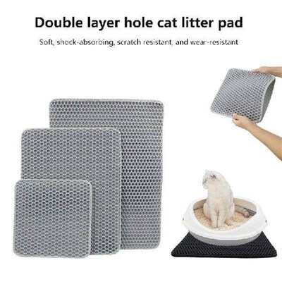 1PC Double Layer Waterproof Cat Litter Mat Pet Litter Box