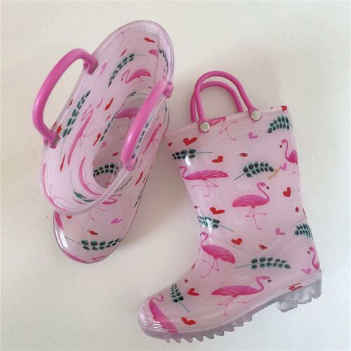rens Rain Boots Kindergarten Babys Middle Tube Water Rain