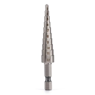 7XEA 4PC High Speed Steel Hexagonal Shank Straight Slot Step