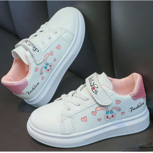 Girls White Shoes Spring Boys Anti-skid Solid Soled Stella