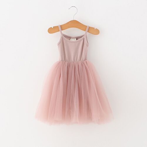Girls Summer Sleeveless Dress 3 4 7 8 Years Kids Casual Tutu