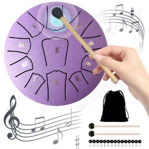 6 Inch 11 Notes Steel Tongue Drum Hollow Drum Mini Ethereal
