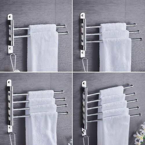 Bathroom Towel Rack Stainless Steel Towel Holder Wall Mount