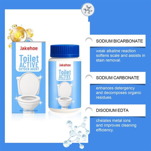 JAKEHOE Activated Toilet Powder - Household Toilet Bowl Clea