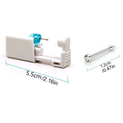 1Pc Disposable Sterile Ear Piercing Kit, Cartilage Tragus He