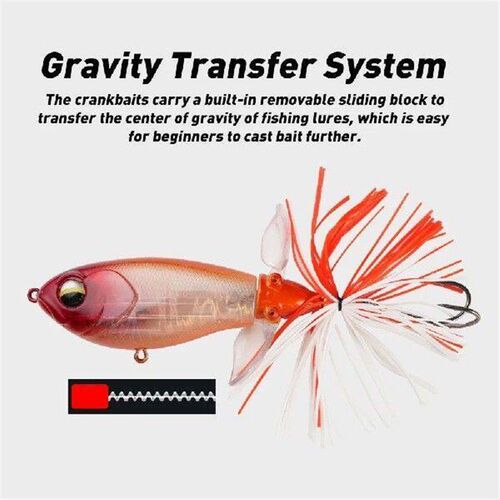2024 2 Segment Fishing Lure Rotating Tail Bass Fish Bait