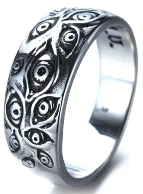 Punk Fashion Rings for Women Men Retro Hip-Hop Personality R