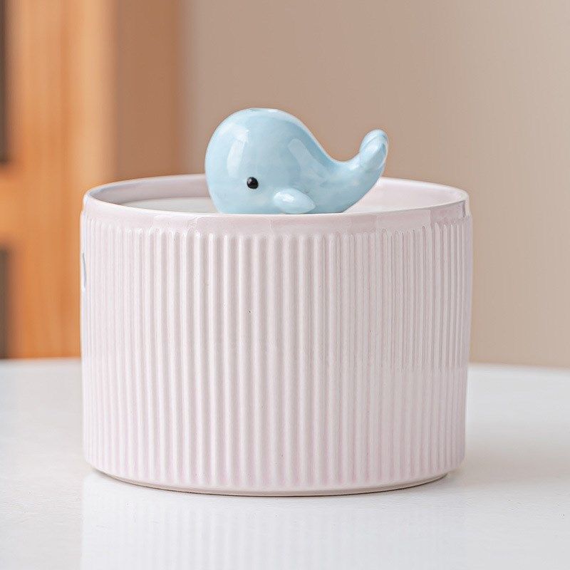 卡通可爱流水喷泉开业生财玄关创意办公室装饰桌面循环水摆件女士