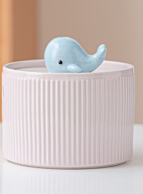 卡通可爱流水喷泉开业生财玄关创意办公室装饰桌面循环水摆件女士