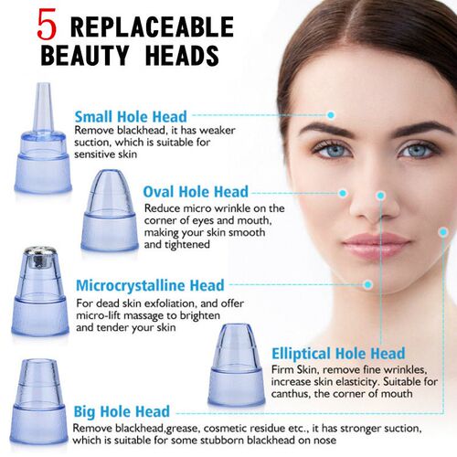 Facial Blackhead Remover Electric Acne Cleaner Blackhead Bla