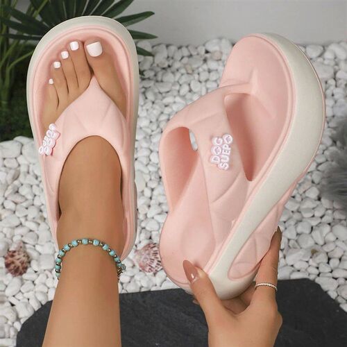 Women Platform Slippers 2024 Summer New Outdoor Beach