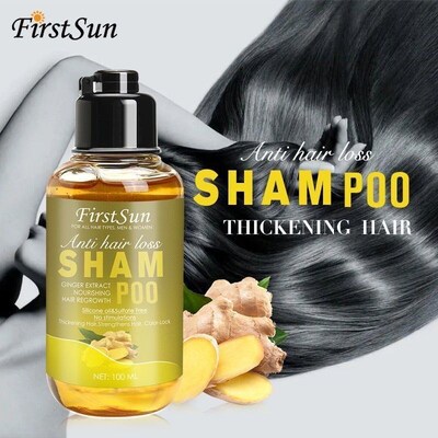 100ml ginger shampoo Anti-hair loss repair dry hair Gentle d