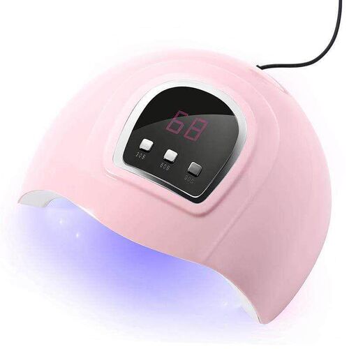 LEMOOC Nal Dryer UV LED Lamp Quck Dry Pnk Whte Curng Na