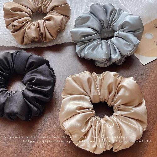 Luxurious Satin Pillow Large Scrunchie for Women, 2025 New S
