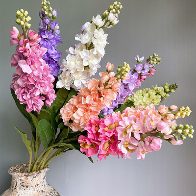 Big Artificial Hyacinth Violet flower branch fleurs artifici