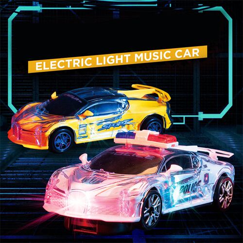 Electric Universal Wheel Car Toys Inertia With Light Music C