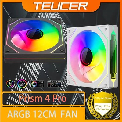 TEUCER PRISM 4 PRO Computer Chassis Fan PC Cooling 5V3PIN AR