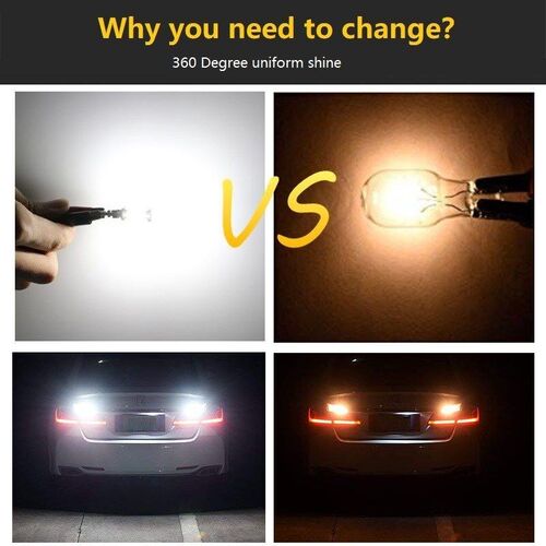 2x 1000LM T15 W16W Canbus LED Bulbs Reverse Light 921 Error