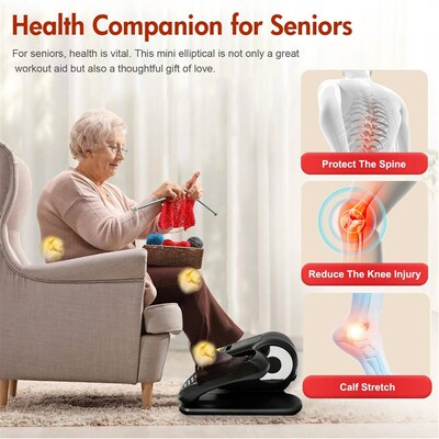 Under Desk Elliptical Electric Machine Portable Ellipse Leg