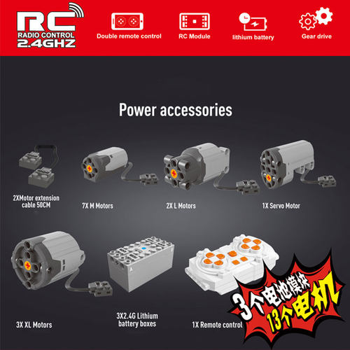 Technical Car APP Remote Control Moter Power T4007 Building