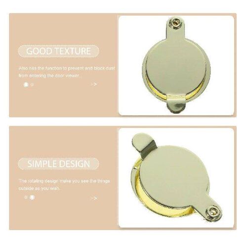 2 Pcs Cat Eye Back Cover Piece Peephole Viewer Protector
