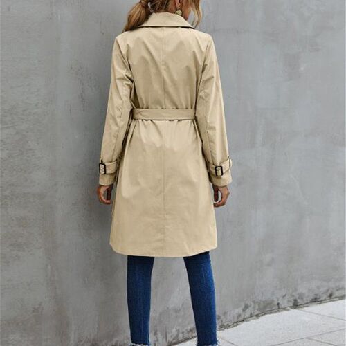 Fashion Women nch Casual Solid Color Coat Adult Elagant