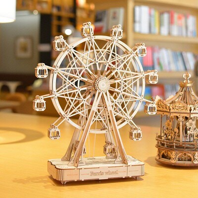 Diy craft birthday present creative music box of rotating