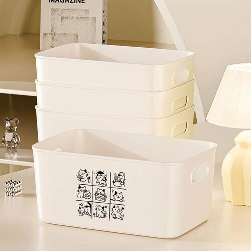 Home Desktop Organizer Box for Snacks and Toys - Rectangular