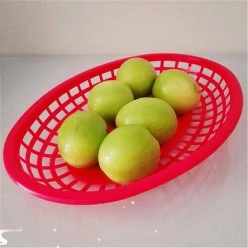 Basket Plastic 12Pcs Fast Food Hot Dog Serving Plate Red