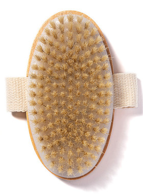 Natural  Bristle Brush Soft Wet Dry Skin Body SPA Brush Bath