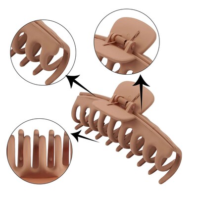 3/4PCS Hair Claw Clips 4 Inch Nonslip Large Crab Hairpins fo