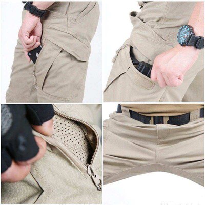 Tactical Pants Men Outdoor Work Wear Cargo Pant Military Wat