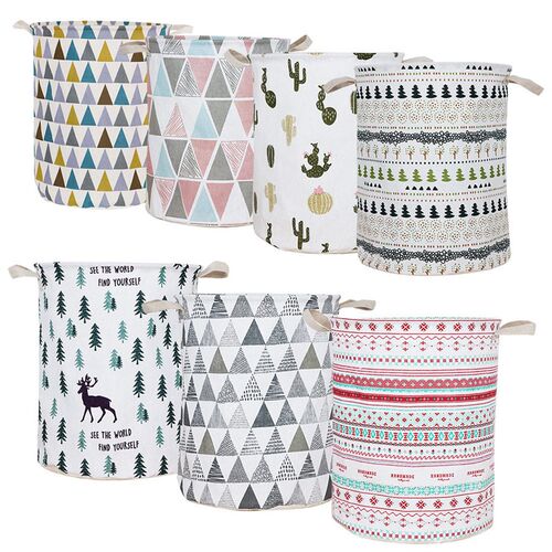 2021 New Super Large Laundry Basket  Round Dirty Clothes Toy