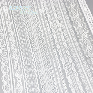 (5 yards/roll) white Lace fabric Webbing Decoration Lovely g