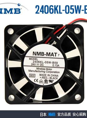 NMB美蓓亚2406KL-05W-B59新06015KA-24N-AL00 24V 6015发那科风扇