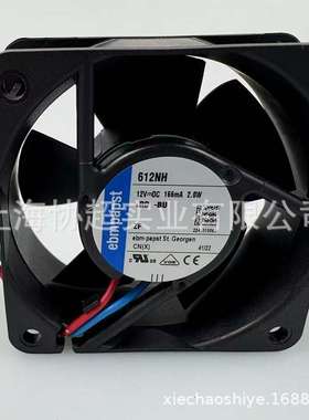 612NH  60**60*25MM  12V 2.0W 原装ebmpapst 风机轴流散热风扇