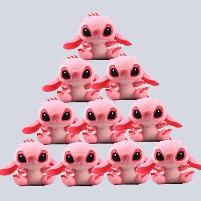 10Pcs/Lot Cute Cartoon Lilo and Stitches Small Pendant Plush
