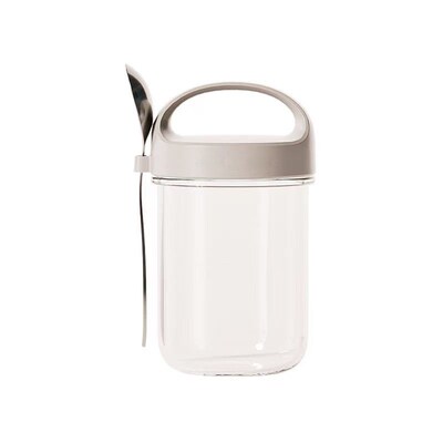 Breakfast Cup Glass Large Mouth Sealed Can Overnight Oatmeal