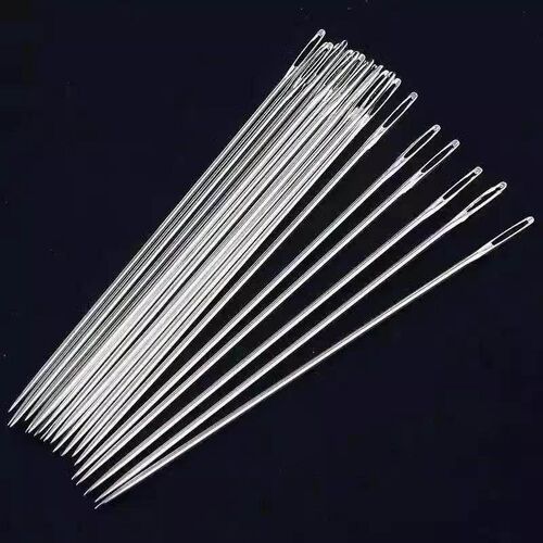 Hand-sewing needles for home use, including extra-long needl