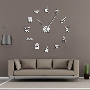 Dentist DIY Giant Wall Clock Dental Doctor Oversized Wall Cl