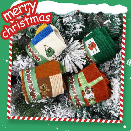 Christmas socks Bag the year keep warm cotton socks mens an