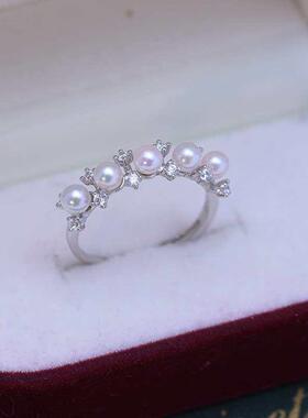 Seawater AKOYA3-4mm Mini Small Pearl Round Strong Light Fine