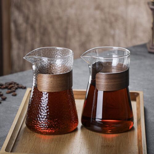 Simple Hand-brewed ffee Sharing Pot High Borosilicate Glass