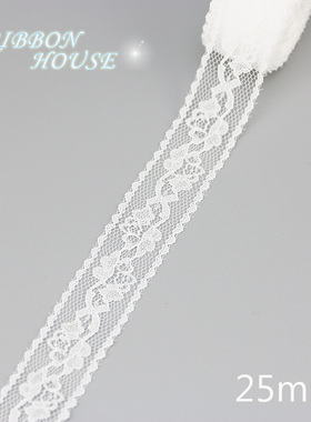 (5 yards/roll) white Lace fabric Webbing Decoration Lovely g