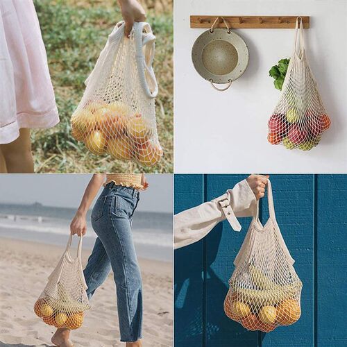 Portable Reusable Grocery Bags Fruit Vegetable Bag Washable