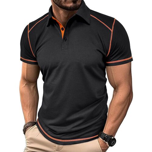 Mens Short-sleeved Shirt Mens lor Block Lapel  Suit Men