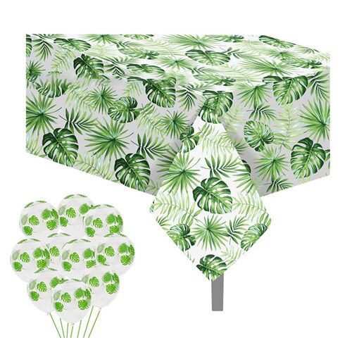 Turtle Leaf Disposable Tablecloth Hawaii Party Happy Summer
