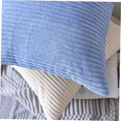 Nordic sofa pillow cushion cover corduroy striped pillowcase